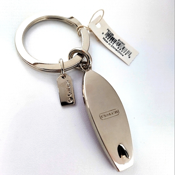 COACH Vintage Rare SurfBoard Keychain Charm #F67435 - Picture 2 of 3